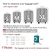 Youth Union Luggage Protector Cover for Suitcase Travel, Fit for 24'' 26 Inch Suitcase, Washable