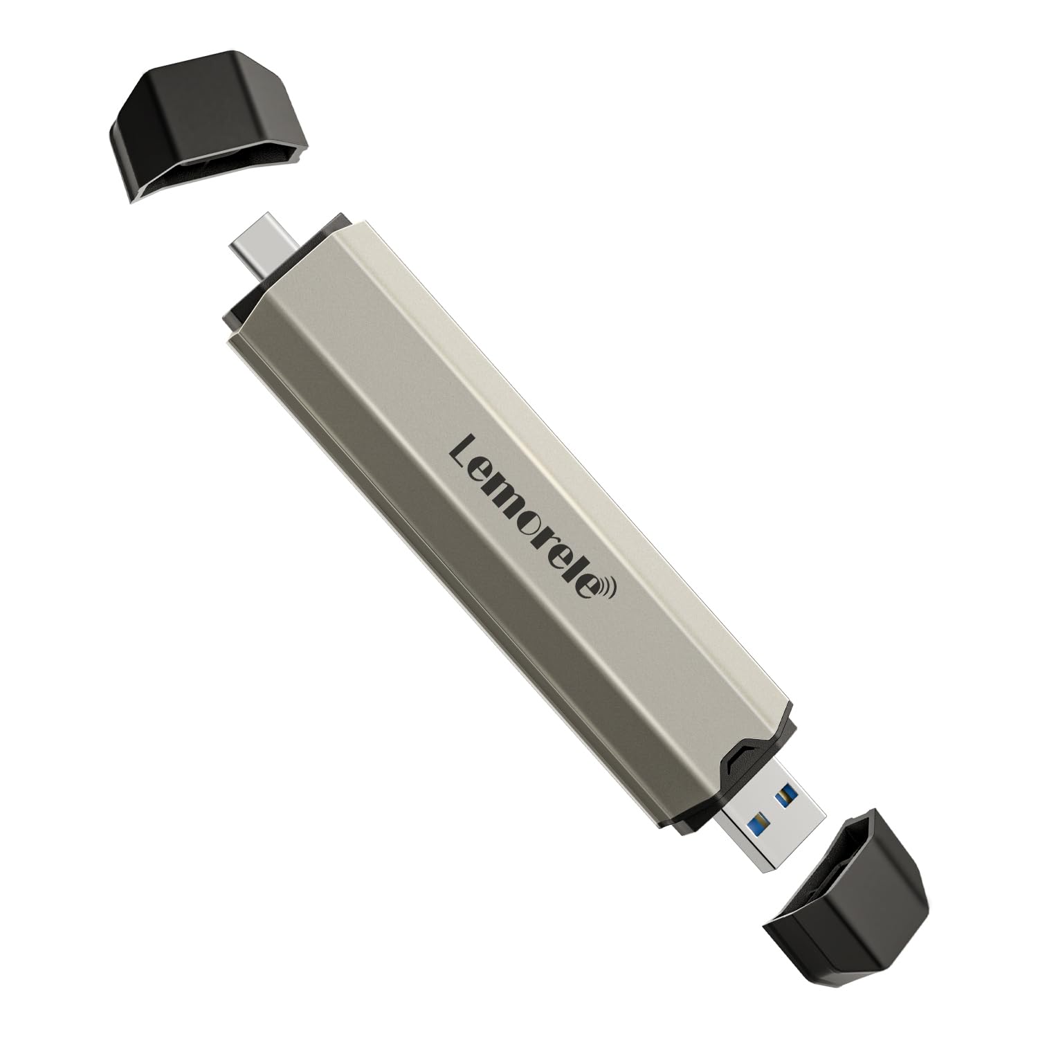 Lemorele M.2 NVMe SATA Enclosure, USB 3.1 Gen 2 to PCI-e Adapter for 2230/2242/2260/2280 M.2 NVMe/SATA SSDs (M-Key/M+B Key, 10Gbps)