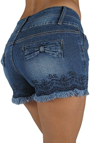 DH1149 - High Rise Colombian Style Stretch Denim, Sexy Shorts Size 1