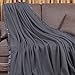 Utopia Bedding Fleece Blanket Queen Size Grey Soft Cozy Sateen Bed Blanket Microfiber