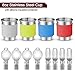Odoland 22pcs Camping Cookware Mess Kit, Large Size Hanging Pot Pan Kettle with Base Cook Set for 4, Cups Dishes Forks Spoons Kit for Outdoor Camping Hiking and Picnicthumb 4