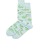 Hot Sox Men's Alligator Crew Socks 1 Pair, Mint Melange, Men's 10-13