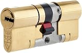 Yale Anti-Snap 3 Star Euro Cylinder 35 45B 80mm Brass Finish TS007