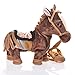 Dark Brown Remote Control Battery Operated Walking Toy Horse