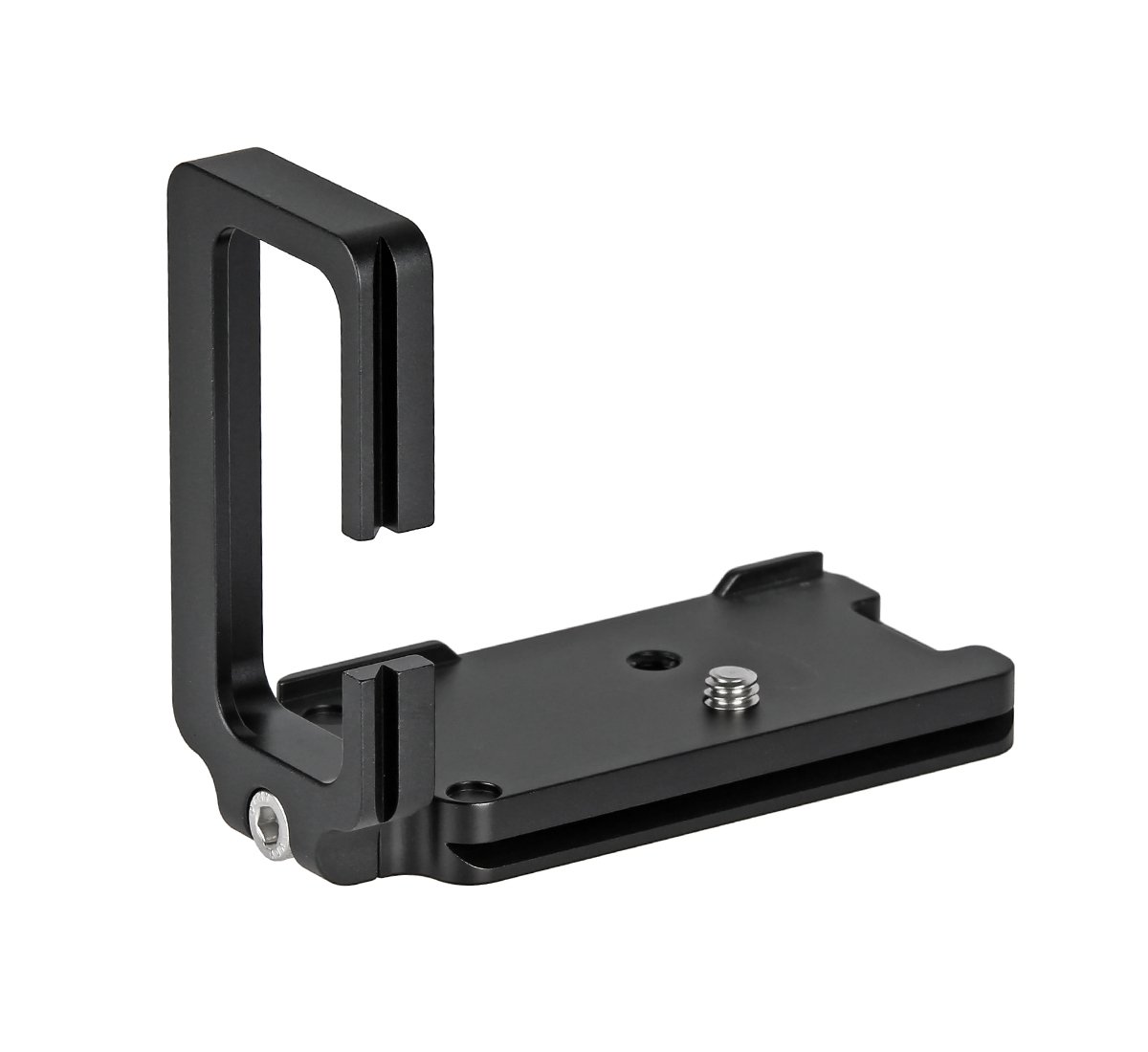ayex L-Shaped Quick Release Plate for Panasonic Lumix DMC-GH5 and Arca-Swiss Standard, Sturdy Camera Mount Made of Anodized Aluminium for Convenient Horizontal and Portrait Switching, LPP-GH5