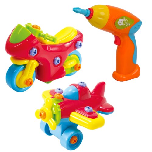 PlayGo Junior Mechanic Motorcycle and Pro Plane