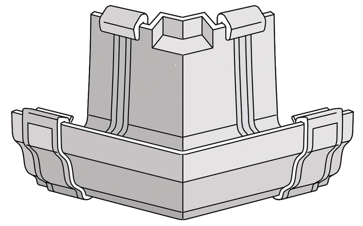Marley Classic External Angle (45 deg) RCA511B Black for Ogee Style 116 x 75 mm guttering System