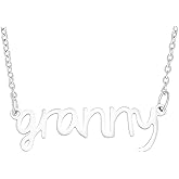 AHAETH Granny Necklace for Women Gifts Birthday Ideas from Grandchildren Granddaughter Granny Necklace