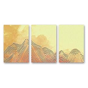 3 Panel Canvas Wall Art Abstract Painting Pictures Home Wall Decorations for Bedroom Living Room Paintings Canvas Prints Framed - 16"x24" x 3 Panels