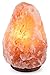 CRYSTAL DECOR saltlamp 7” to 8”, 6-8 lbs Dimmable Hand Crafted Natural Himalayan Salt Lamp On Wooden Base, 7 in