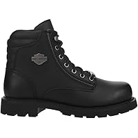 Tenis Harley-Davidson Para Hombre - Lona Negra, Suela De Goma Vulcanizada, Talla 44.5 EU, Estilo Rebelde Y Cómodo