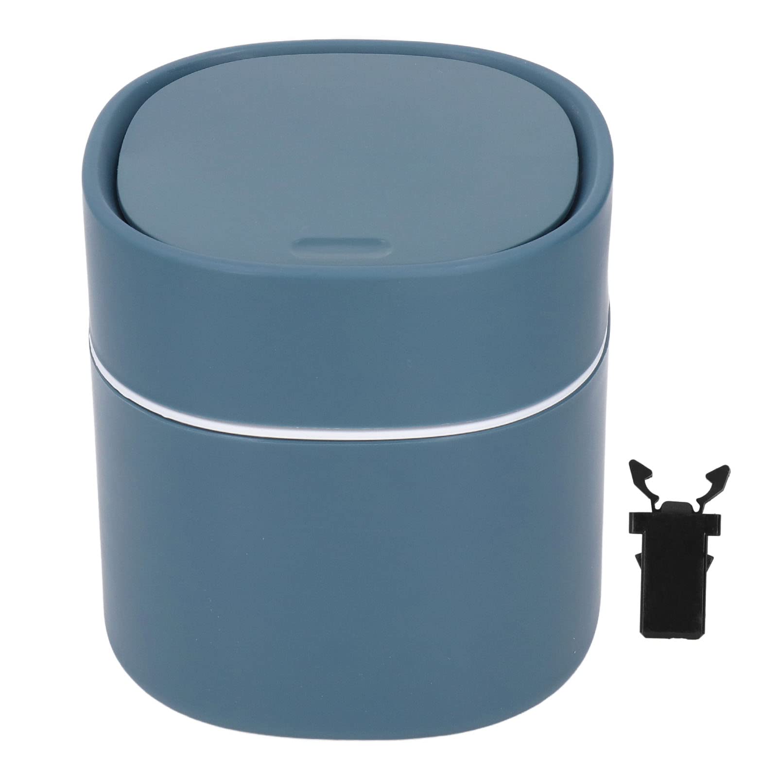 Cyrank Mini Bin,Desktop Trash Can,Swing Bin Waste Recycle Dustbins,Mini Desktop Trash Can with Press Type Lid,Removable Portable Trash Can Table Top Rubbish Bin for Home Office