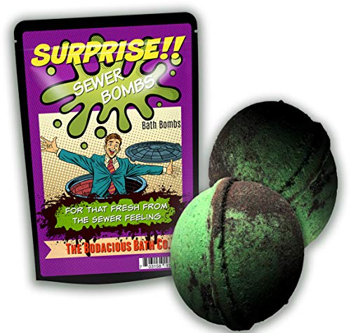 Surprise Sewer Bombs Cool Prank Bath Bombs for Kids Fun Bath Fizzers for Boys XL Bath Balls Stocking Stuffers for Teens Bath Pranks Gross Gags Bath Time Fun for Kids Bath Balls for Men