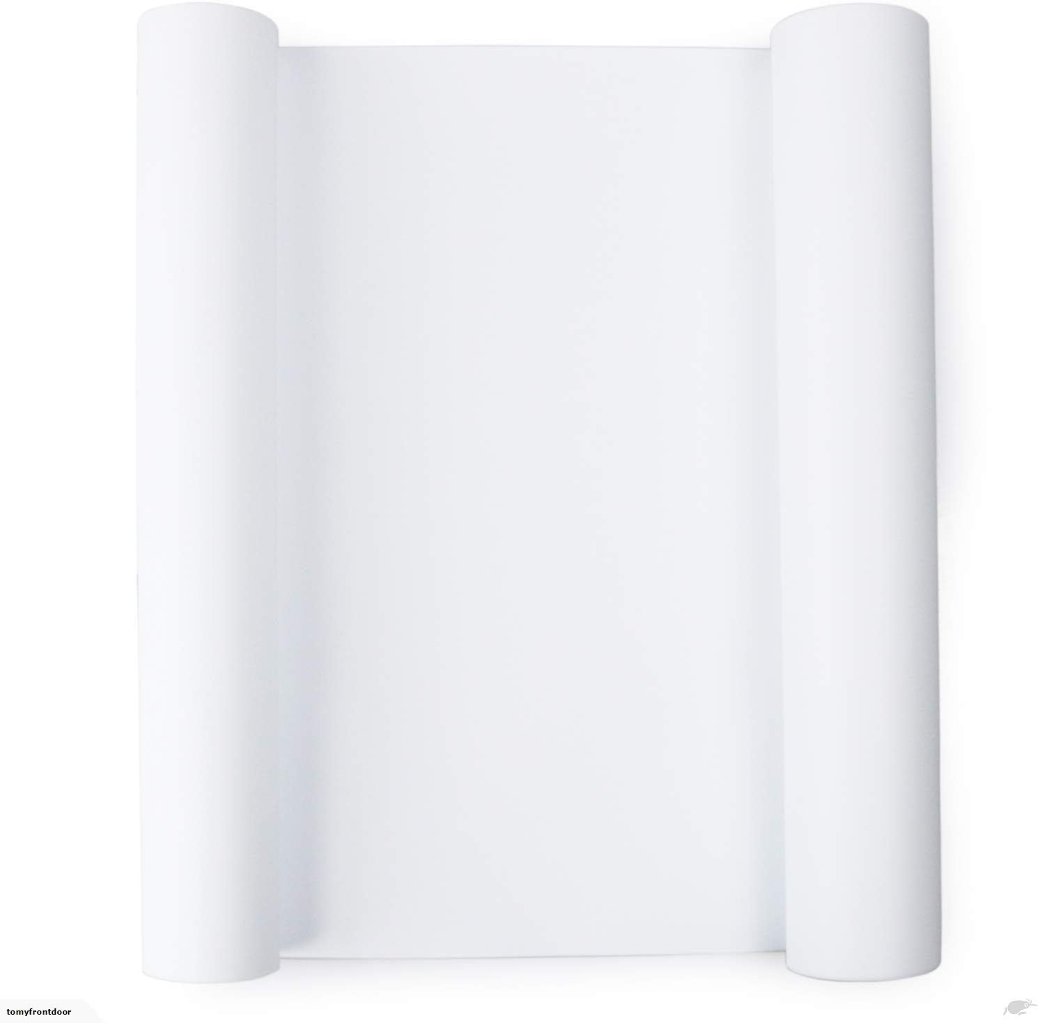 White Heat Transfer Vinyl Roll 12''x5' Iron-On Vinyl White HTV Vinyl for T-Shirt Silhouette Cameo Machines Craft Cutters 12 Inches by 5 Feet: Kitchen & Dining