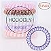 Hodooly 6 Count Hair Ties, Multicolor, Spiral Hair Ties for Thick, Curly and Long Hair, Traceless Hair Ties, Mega Hair Coil Set, Dent, Creaseless and No Headaches