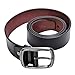 Kingstar Men's Brown Leather Casual Jean Belt,38mm Smooth Reversible Ratchet bridle Dress belts with Adjustable Single-prong Buckle