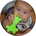 Baby Teething Toy Extraordinaire - Little Bambam Giraffe Teether Toys by Bambeado. Toy for Natural Teething Comfort and for Sore Gums - Christmas Gift for Baby Through to Infant - Lime