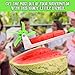 EZ Melon Stainless Steel Watermelon Slicer - Melon and Cantaloupe Fruit Slicer, Carver, Cutter, Knife - Carving and Cutting Tools for Home, Professional Restaurant Chefs - Easy Grip Kitchen Gadgets