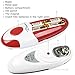 BangRui Smooth Soft Edge Electric Can Opener with One-Button Start and One-Button Manual Stop (Red)