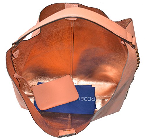 Minkoff Leather Unlined Hobo Bag Tote with Pouch Purse Handbag(กระเป๋าถือ) Rebecca