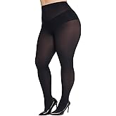 MANZI Plus Size Tights for Women Curves Women's Opaque Pantyhose 70 Denier