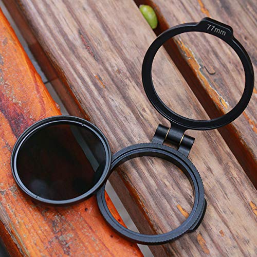 Filter Ring Adapter, Camera Lens Filter Metal Stepping Ring Rapid Filter System Compatible for Canon Nikon Sony Olympus DSLR Camera, 49/58/67/72/77/82mm Available, 1 Pack