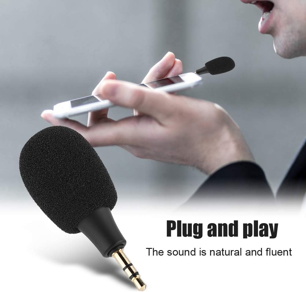 3.5mm Mini Stereo Microphone AUX Microphones for Android Iphone Small ...