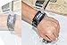 COCOTINA Luxury Men's Waterproof Stainless Steel Date Digital LED Bracelet Sport Watches (Black)