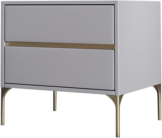 Amazon Com Koou Bedside Table Nordic Quality Leather Bedside