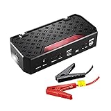 Car Jump Starter, Topdon T01 600A Peak 18000mAh Portable Car Jump Starter Power Bank Phone Charger Auto Battery Charger for 5L Gas and 3.5L Diesel Engine with Smart USB Charging Port and LED Light