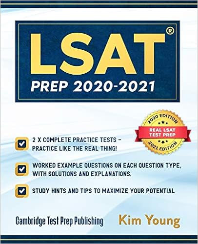 Lsat Prep 2020 2021 2x Complete Practice Tests Worked Example Questions On Each Question Type With Solutions And Explanations Study Hints And Tips To Maximize Your Potential Young Kim Publishing Cambridge Test Prep