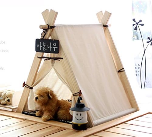 MEIQI Pet Teepee Dog & Cat Bed - Dog Tents & Pet Houses with Cushion