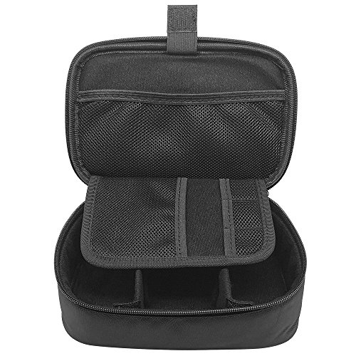sisma Universal Travel Case Electronics Organizer Carrying Bag for Small Electronics and Accessories, Black 1000D Fabrics SCB17092B-OB - Thumbnail 2