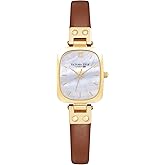 VICTORIA HYDE Dainty Women's Wrist Watch, Rectangle Watches for Women, Womens Watch with Stainless Steel Bracelet or Leather Band