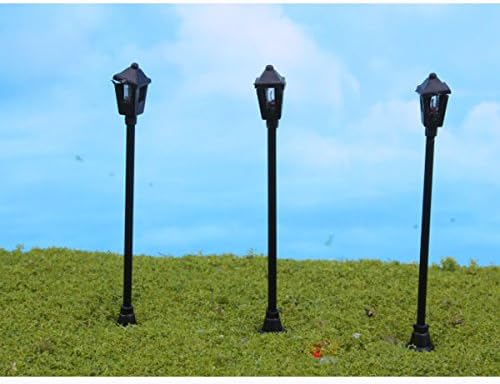 1:150 Scale N Gauge Model Lamppost Light for Train Street Scene Layout (Pack of 10)