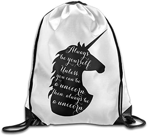 SAXON13 Unisex Geek Always Be A Unicorn Drawstring Racksack