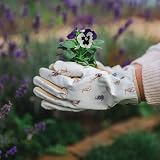 Wrendale Designs Woodlanders Garden Gloves One Size Brushed Lining Palm view 2