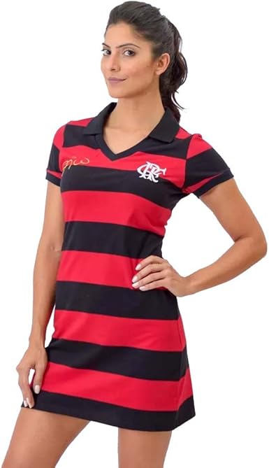 vestido flamengo feminino