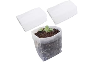 Belit Nursery Growing Bags, 100 Pcs Fabric Seedling Pots Non-Woven Pouch for Gardening Seed Plant Bag, Potato, Flower, Tomato Plant Starts (5.7" x 5.7 ")