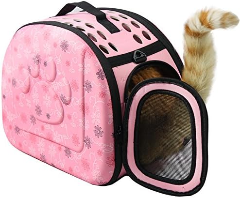Soft-Sided Portable Pet Dog Cat Travel Carrier Cage Foldable Travel Freight Cage - Image 4