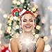 Whaline 6 Packs Christmas Headbands Reindeer Costume Hair Bands Elves Party Hats Accessories Gifts for Christmas Holiday
