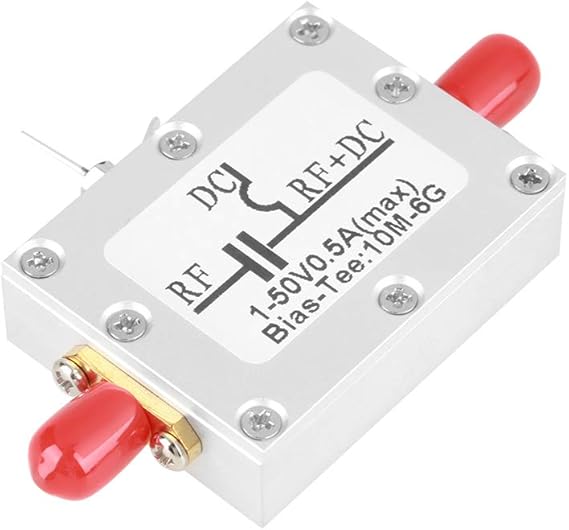Bias Tee 1 Pcs 10MHz6GHz Bias Tee 10MHz6GHz Broadband Radio