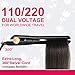 LANDOT Ceramic Tourmaline Hair Straightener Professional Anti Static Flat Iron with 1 inch Floating Plates Dual Voltage Hair Styling Tools Adjustable Temperature 140F to 465F for All Hair Typesthumb 1