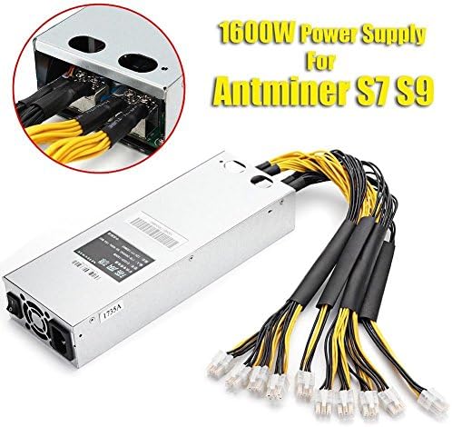 1600W Bitcoin Mining Machine ATX Power Supply For BTC ETH Antminer S7 S9 D3 R4