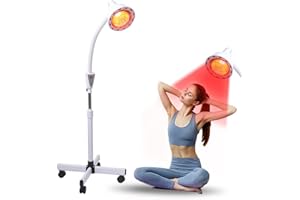 Rhmip Infrared Light,White 275W Near Red Infrared Heat Lamp for Relieve Joinpt Pain and Muscle Aches