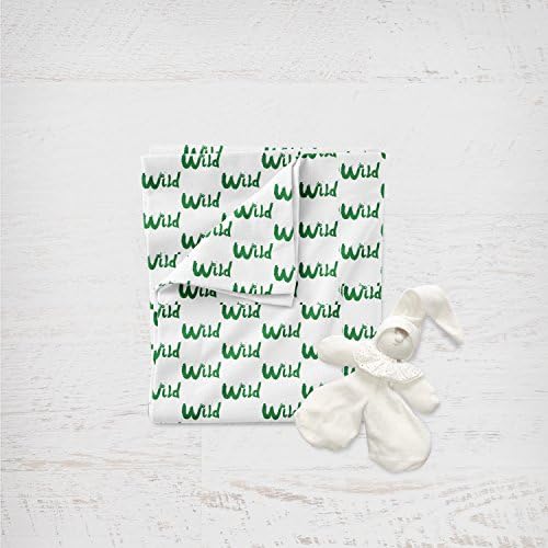 Green Wild Swaddle Blanket