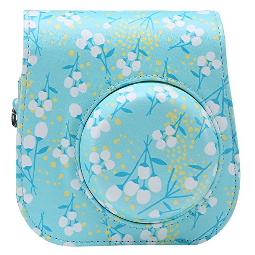 Katia Camera Case Bag for Fujifilm Instax Mini 9 Camera, also for Fujifilm Instax Mini 8 Instant Film Camera, with Accessories Pocket and Strap - Mint A