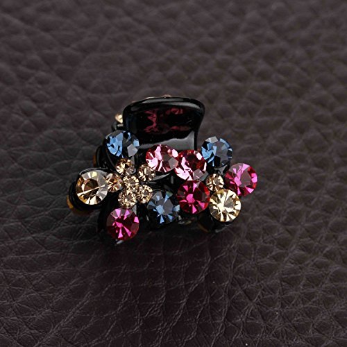usongs Hair accessories hair caught bangs headdress issuing sub-chuck top hair clip hair accessories and a half catch small card number Rhinestone gripper - Thumbnail 2