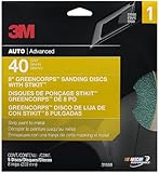 3M Green Corps Sanding Disc, 31550, 8 in, 40 grit