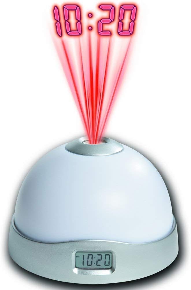 ZIZLY Digital Projector Alarm Clock for Bedroom/Night Light Star Sky Digital Led Projection Projector Alarm Clock for Kids Best Gift